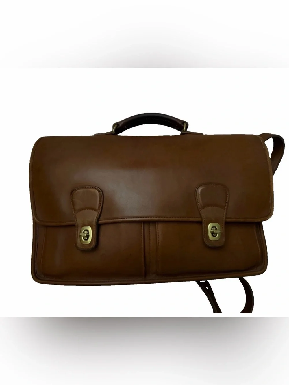 Coach USA Glove‑Tanned Leather Briefcase No. B6C‑5275 – Vintage Brown